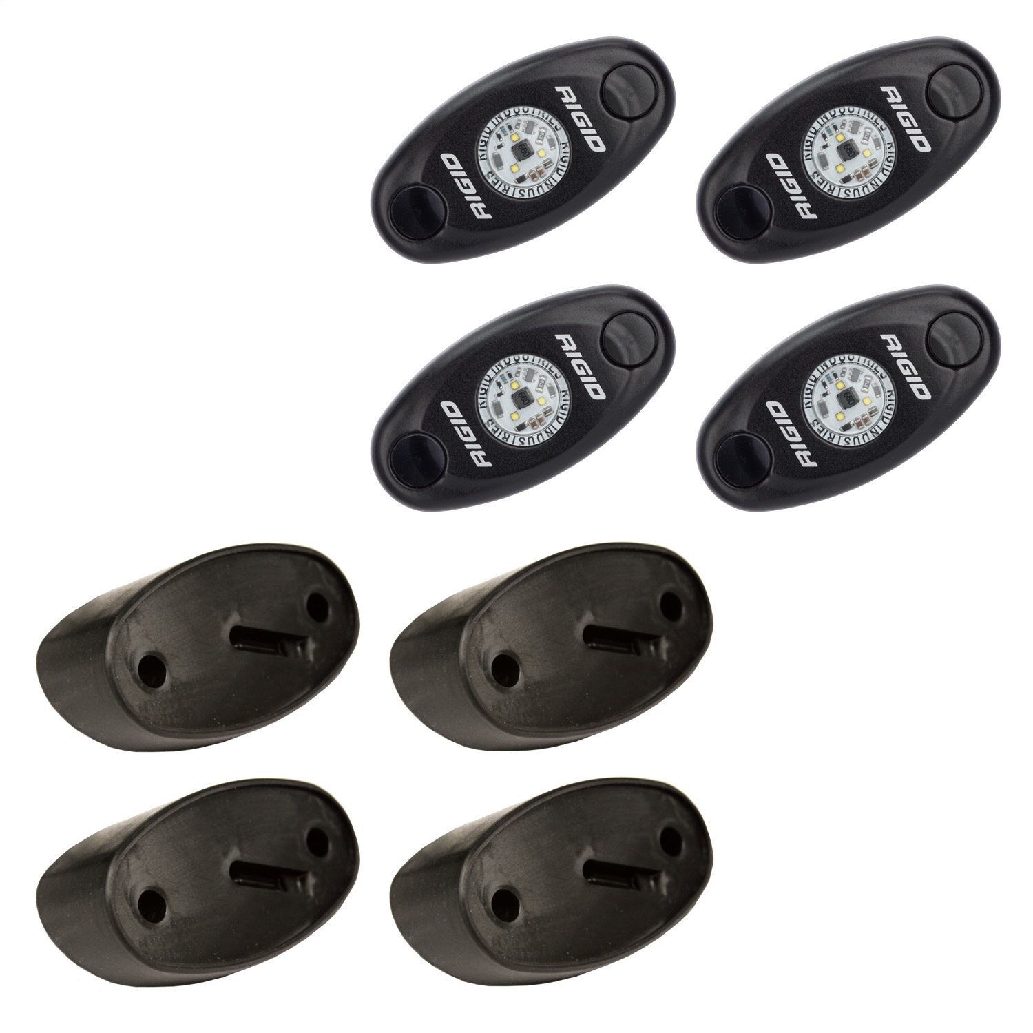 RIGID A-Series LED Universal Rock Light Kit, High Power Amber, Set Of 4-400243