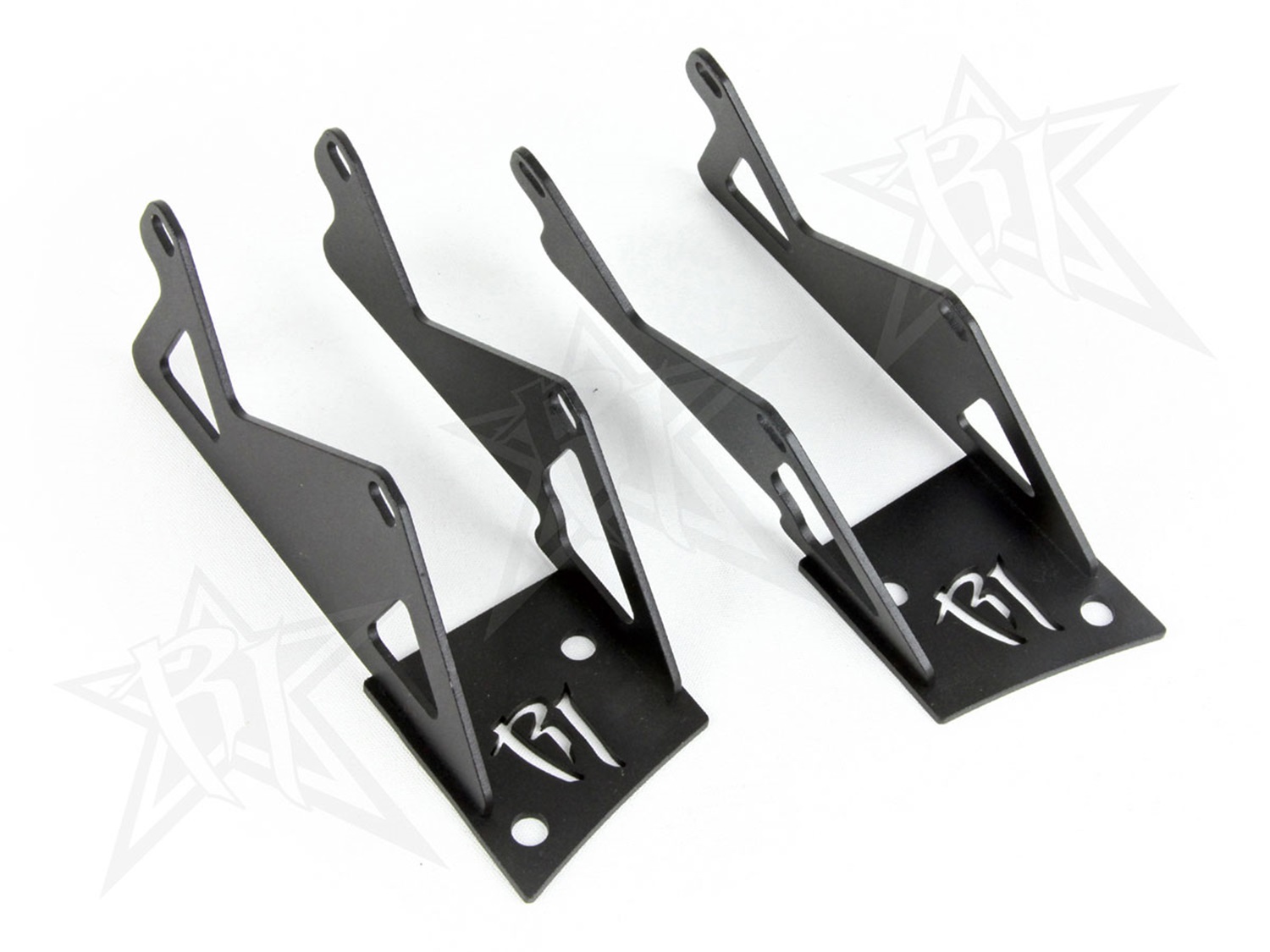 RIGID 2007-2015 Jeep JK A-Pillar Mount, Fits 4 D-Series or Radiance LED Lights-40335
