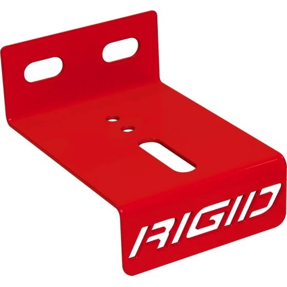 RIGID Slat Wall Light Mounting Bracket, Stainless Steel Red Powder Coat, Single-46559