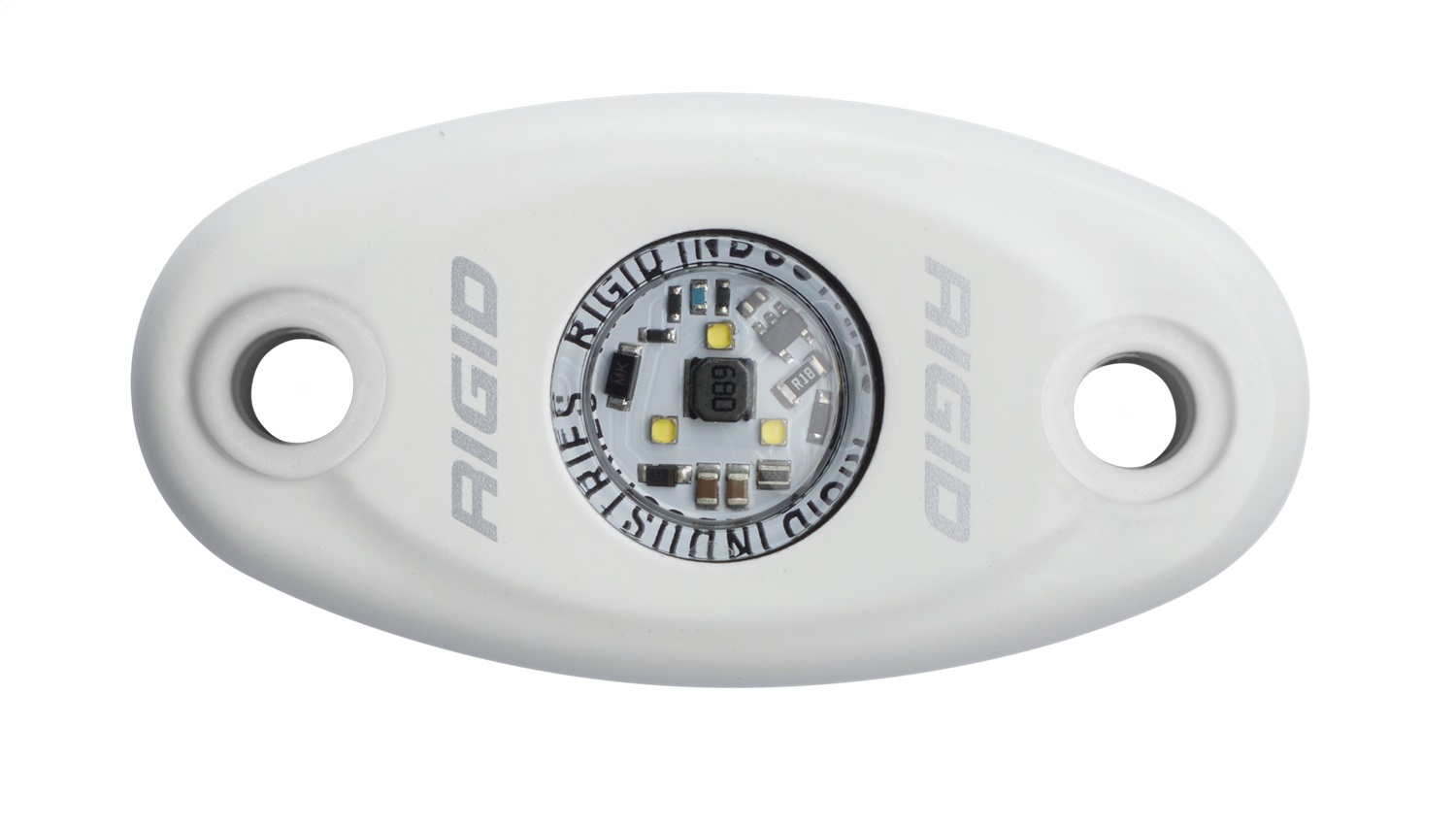 RIGID A-Series LED Light, High Power, Cool White, White Housing, Single-480213