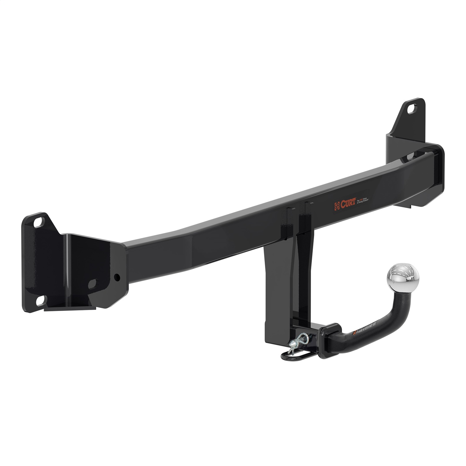 Class I 1-1/4 Trailer Hitch, Pin & Clip, 1 7/8 Ball Euro Mount 115301