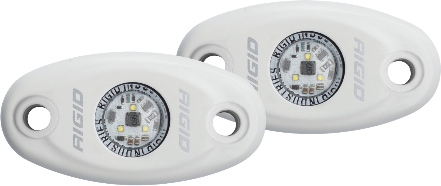 RIGID A-Series LED Light, Low Power, Cool White, White Housing, Pair-482153