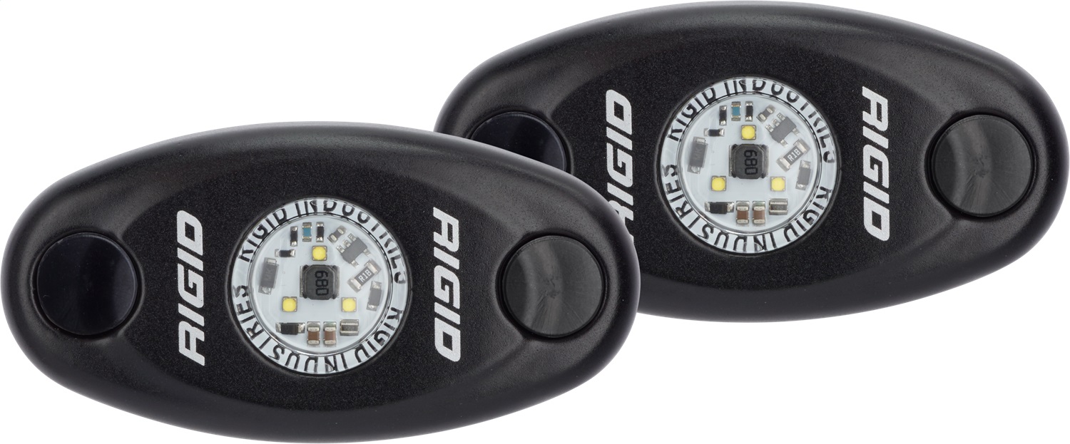 RIGID A-Series LED Light, High Power, Amber, Black Housing, Pair-482333