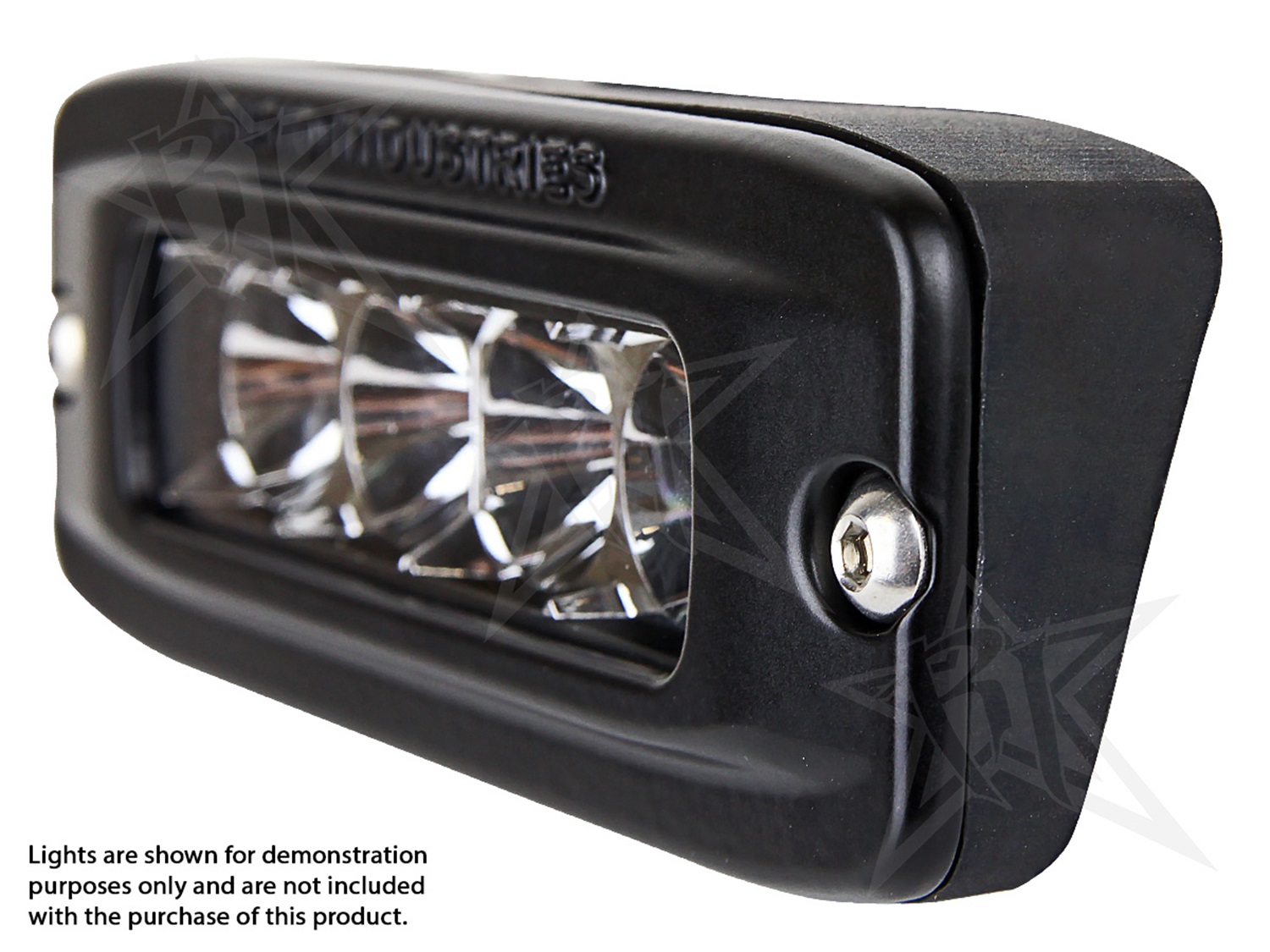 RIGID SR-Q Series 15 Degree Up Or Down Angled Flush Mount Gasket, Black-49002