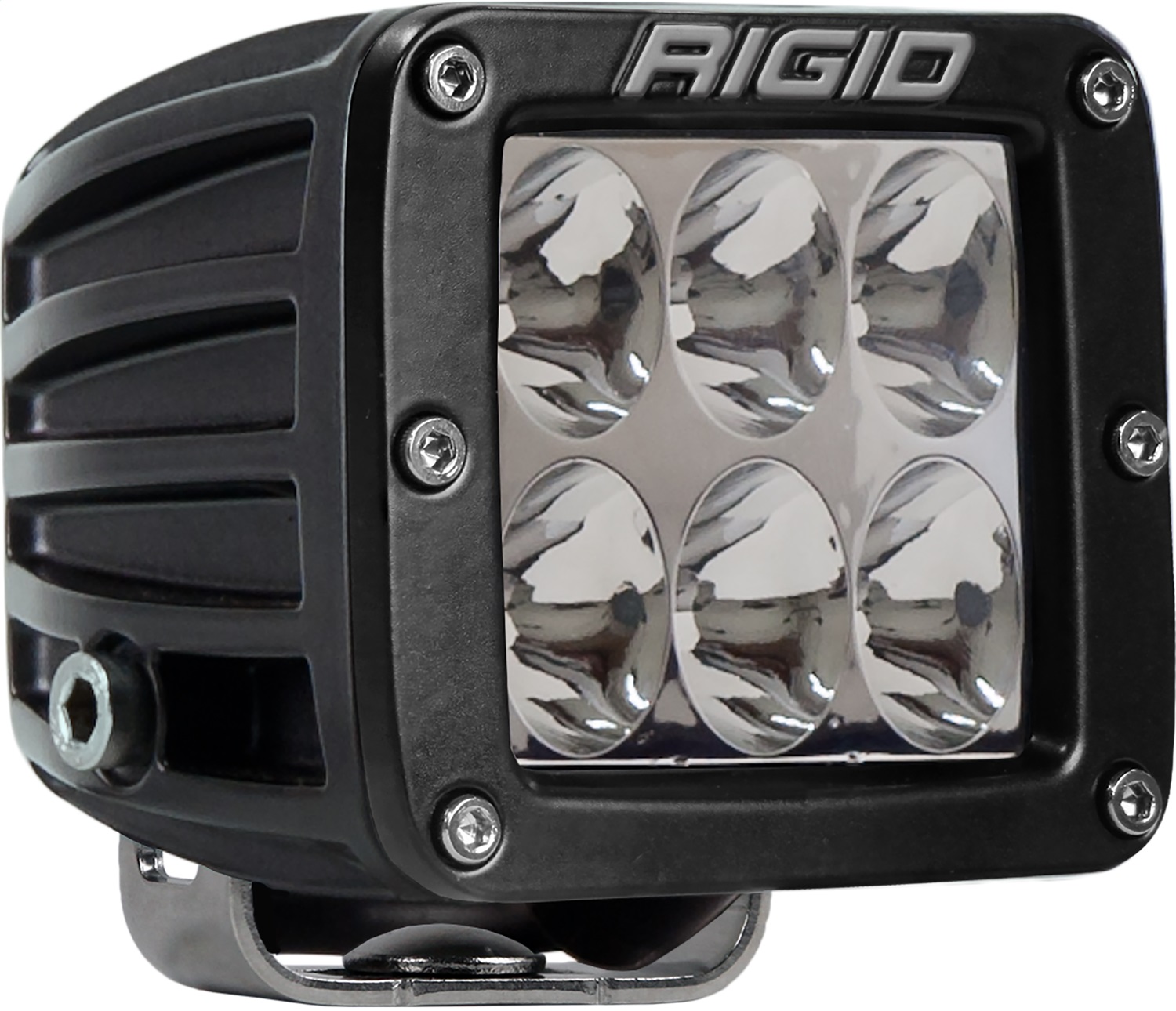 RIGID D-Series PRO LED Light, Driving Optic, Surface Mount, Black Housing, Single-501313