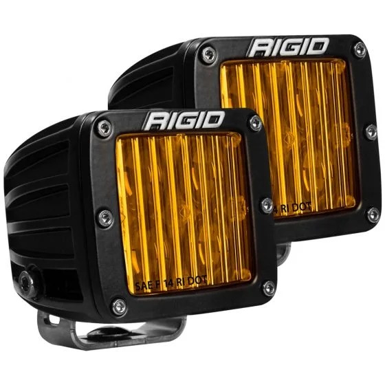 RIGID D-Series DOT/SAE J583 Selective Yellow LED Fog Light, Pair-504814