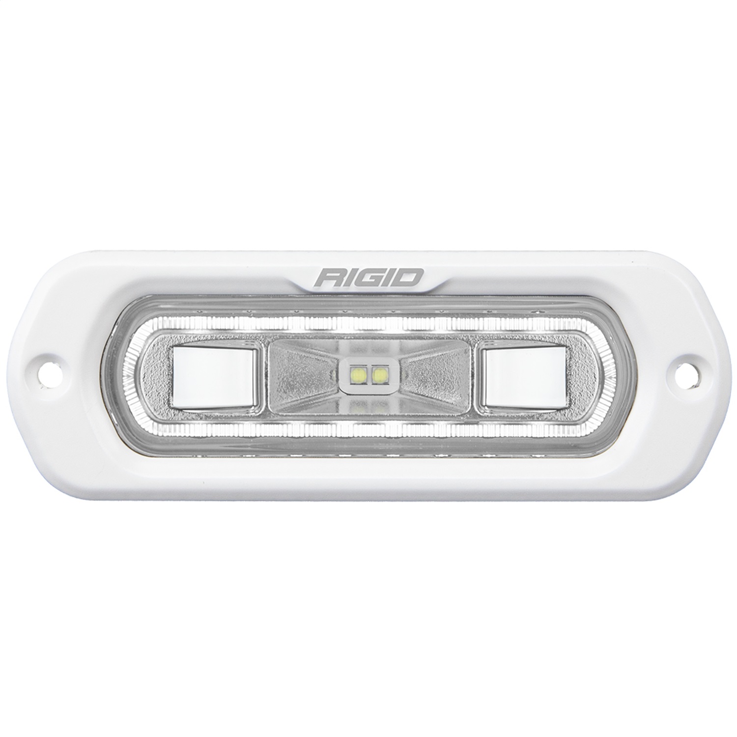 RIGID Industries SR-L Series Marine Spreader Pod 2 Wire Flush Mount White Housing With White Halo-51200