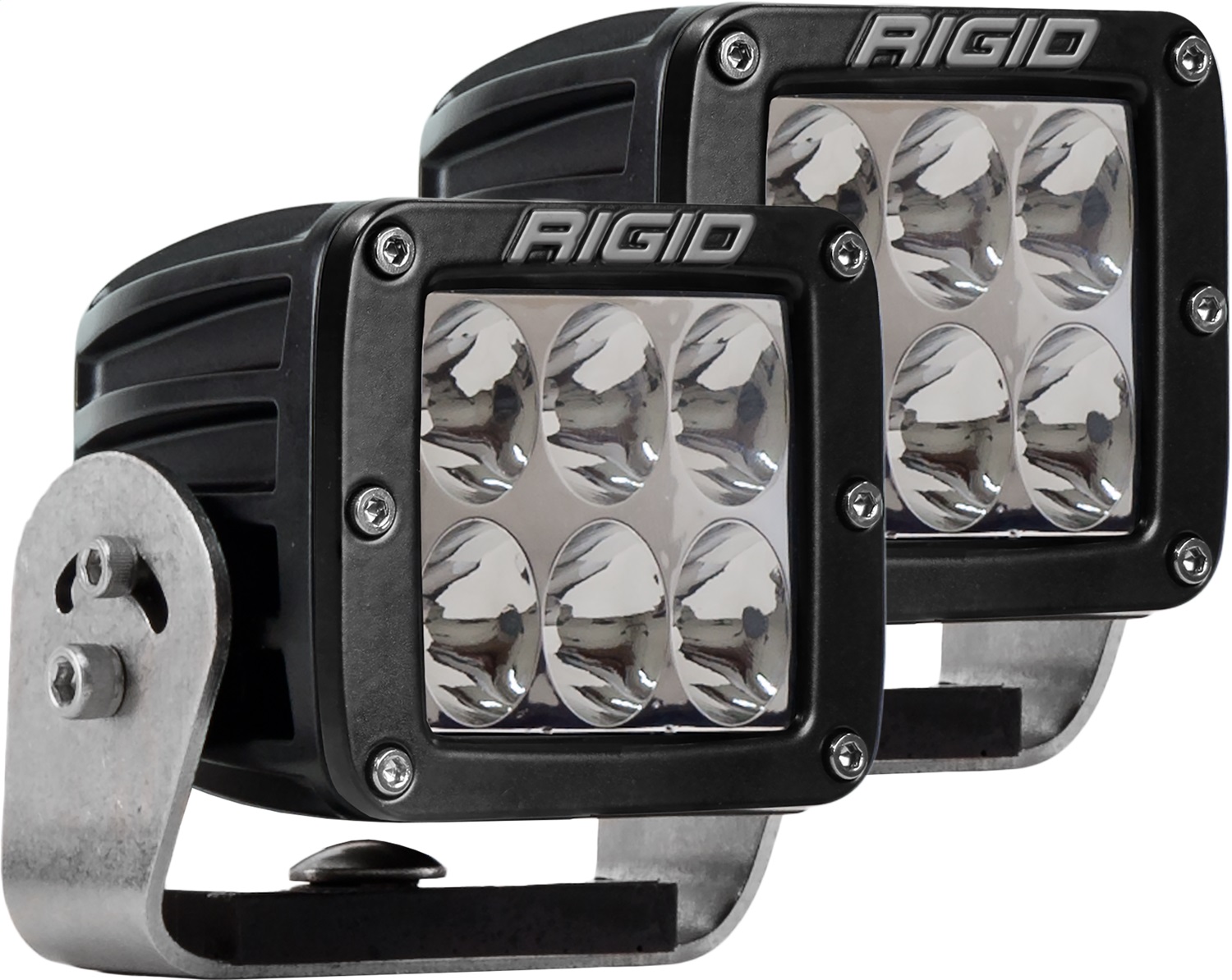 RIGID D-Series PRO LED Light, Driving Optic, Heavy Duty, Black Housing, Pair-522313