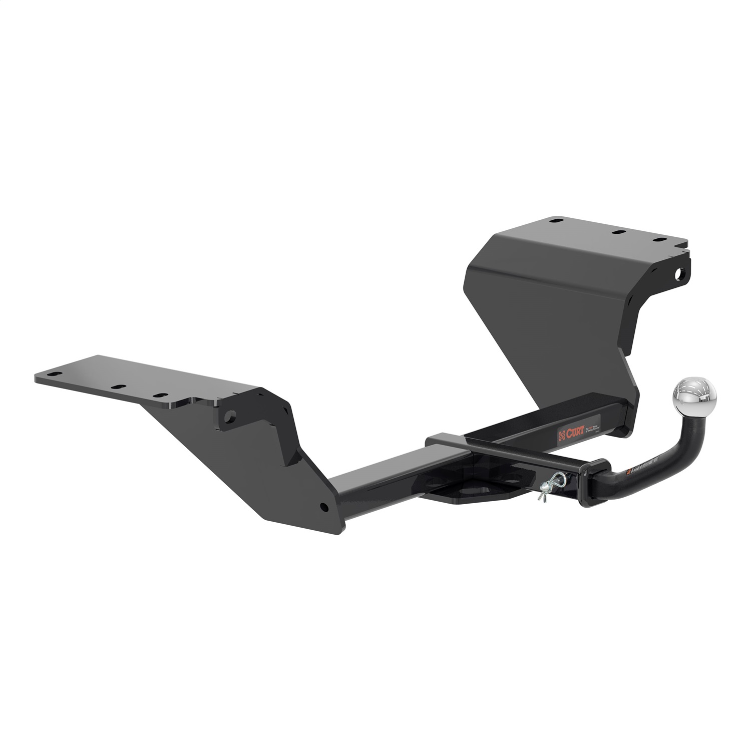 Class II 1-1/4 Trailer Hitch, Pin & Clip, 2 Ball Euro Mount 121852
