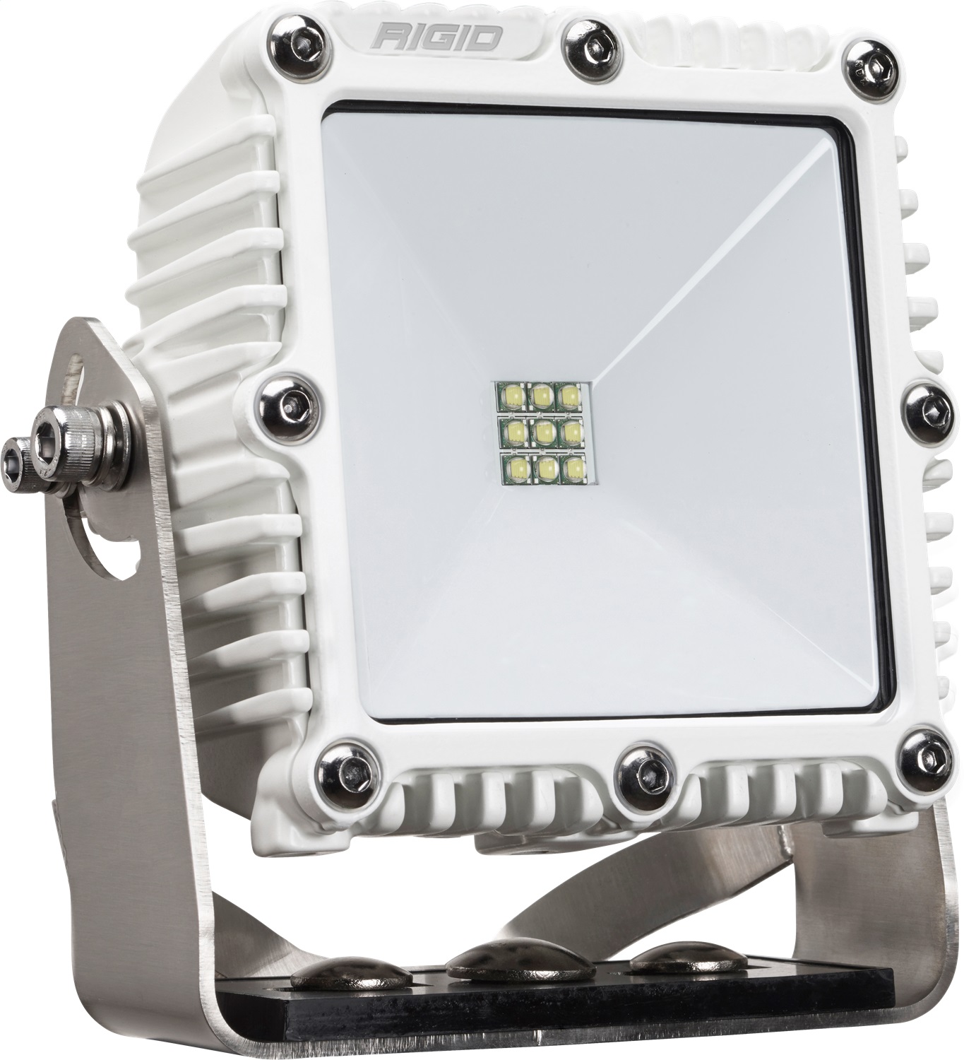 RIGID 4X4 115 Degree DC LED Scene Light, Surface Mount, White Housing, Single-681213