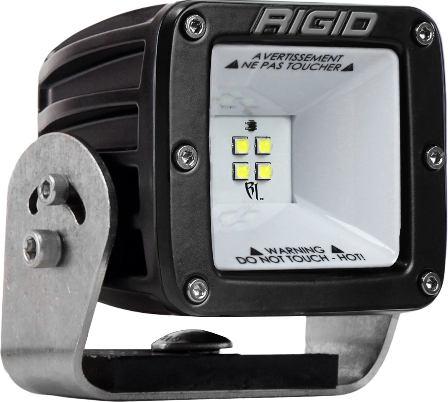 RIGID 2X2 115 Degree DC LED Scene Light, Surface Mount, Black Housing, Single-681513