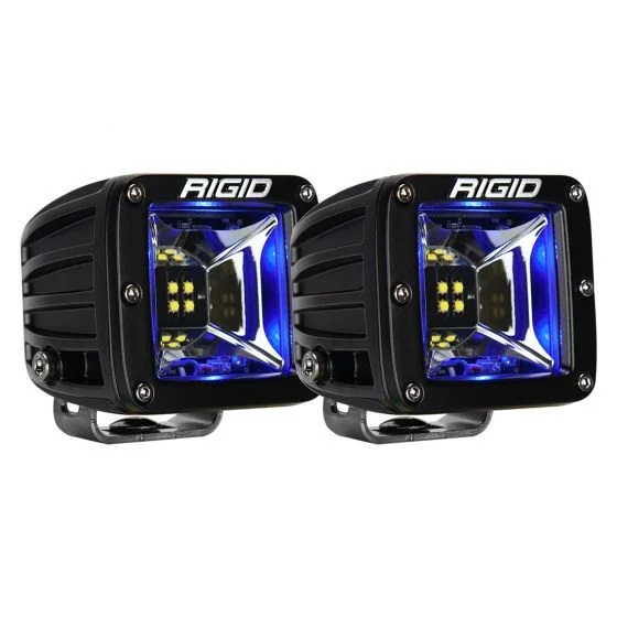 RIGID Radiance Scene Light W/Blue Backlight, Surface Mount, Black Housing, Pair-68201