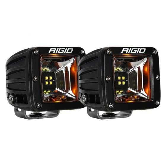 RIGID Radiance Scene Light W/Amber Backlight, Surface Mount, Black Housing, Pair-68204