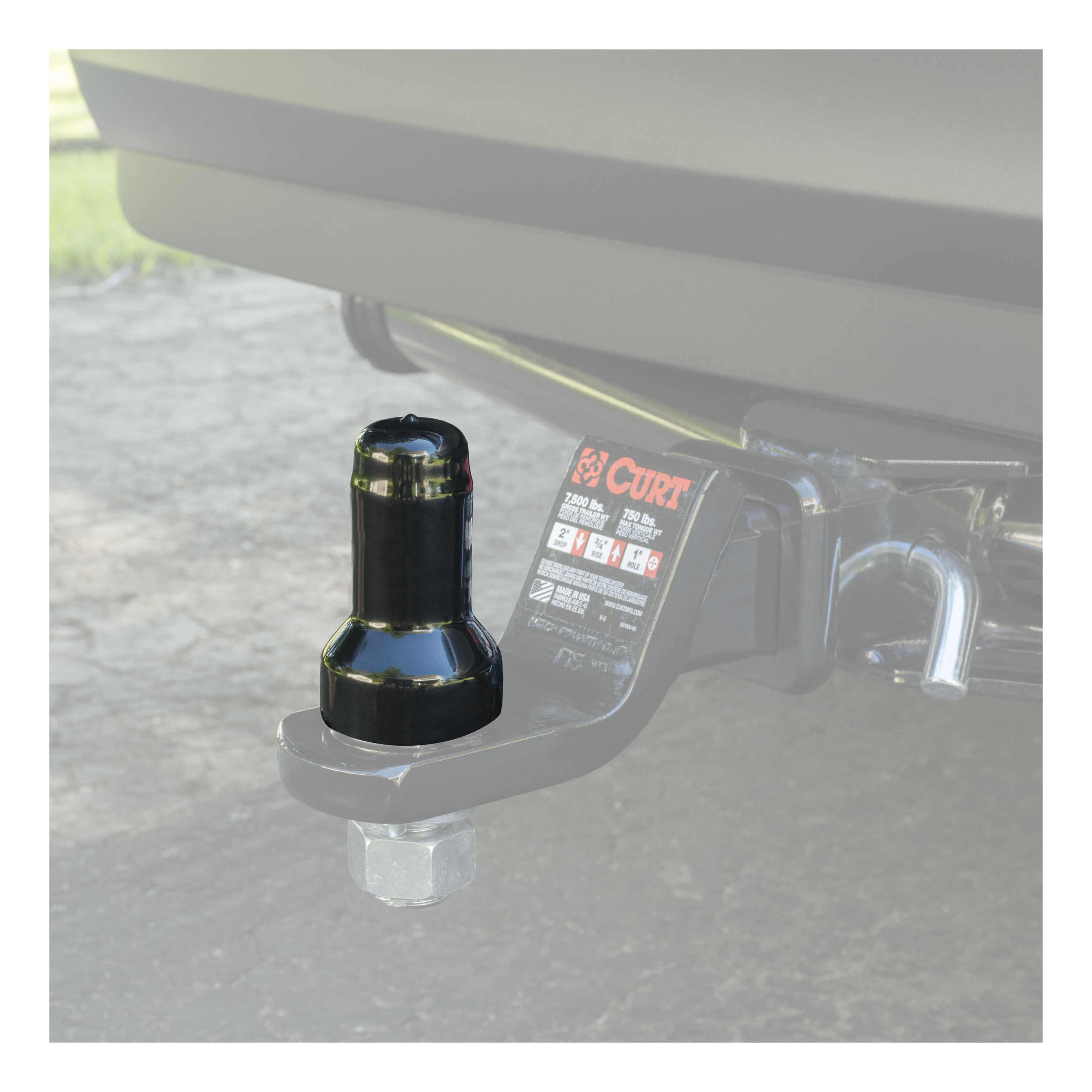 Switch Ball Cover (Fits 1-1/8 Neck, 1 Threaded Shank, Black Rubber, Packaged) 41354