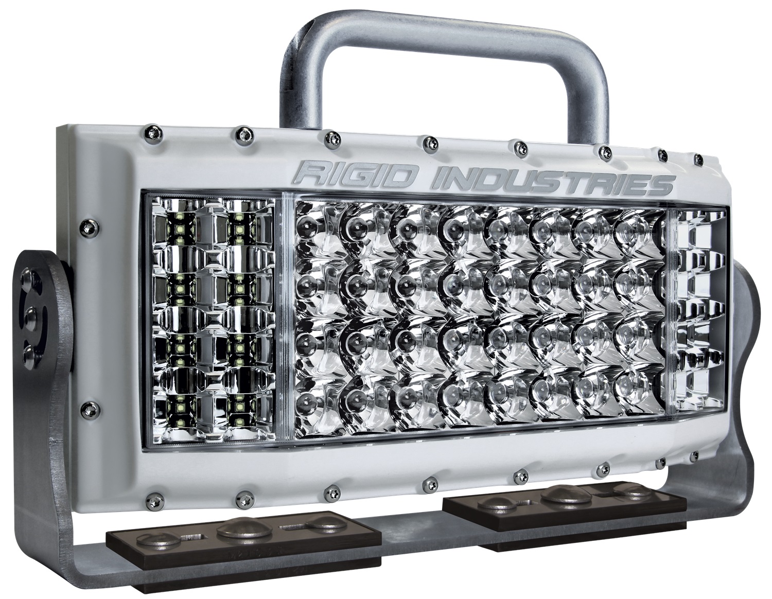RIGID Site Series DC Low Voltage, 80/40 And Spot Optics, White Housing, Single-74131