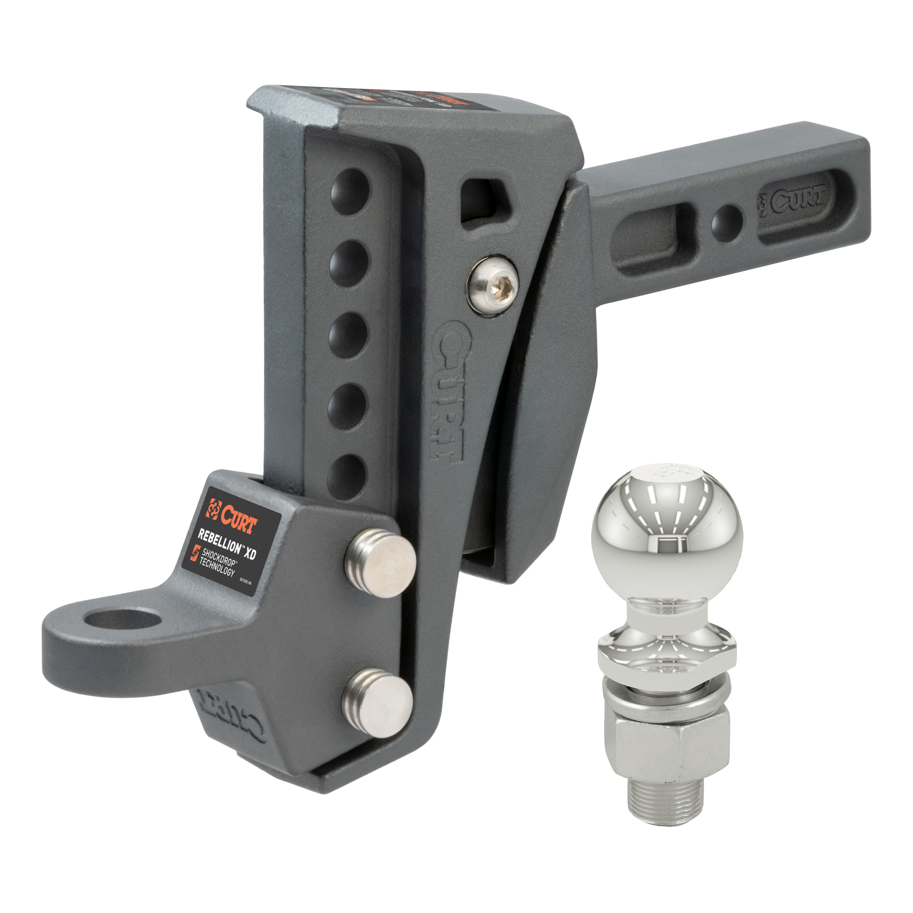 Rebellion XD Adjustable Cushion Hitch (2-5/16 Ball, 2 Shank, 15,000 lbs.) 45980