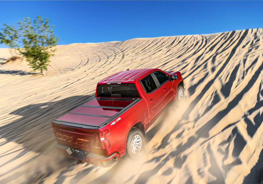 Fusion™  Series Tri-Fold Truck Bed Cover (Paint Code 3R3 Bright Red) AR42007L-3R3