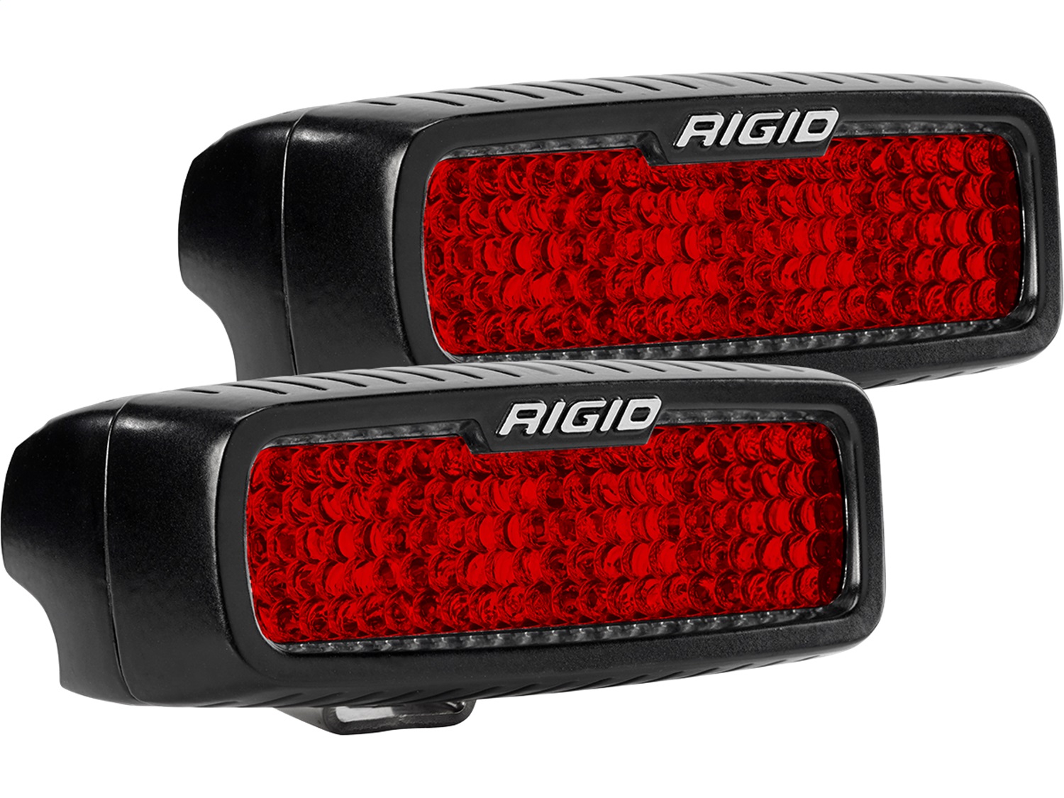 RIGID SR-Q Rear Facing Light, High/Low, Red, Diffused, Surface Mount, Pair-90163