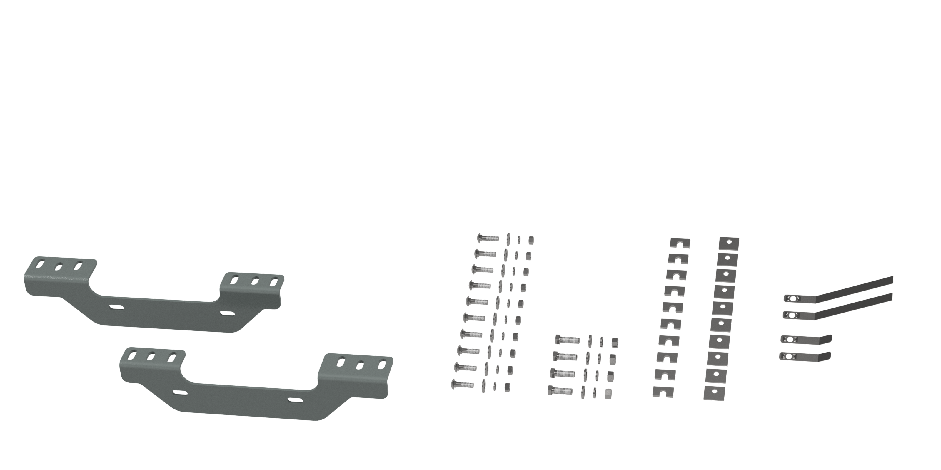 Custom Installation Kit For Universal Mounting Rails For Some GM Trucks RVK2501