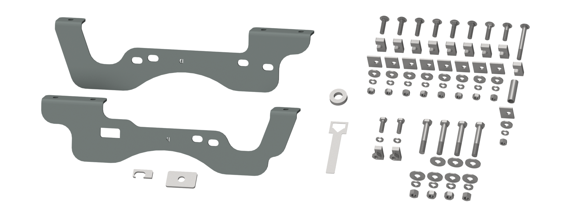 Custom Installation Brackets For Universal Mounting Rails For Some Ford Trucks RVR2406