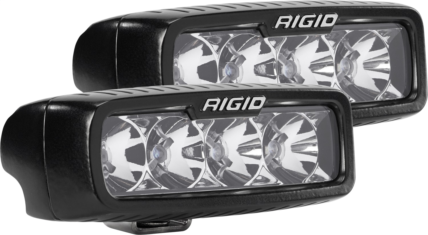 RIGID SR-M Series PRO, Flood Optic, Surface Mount, Black Housing, Pair-905113