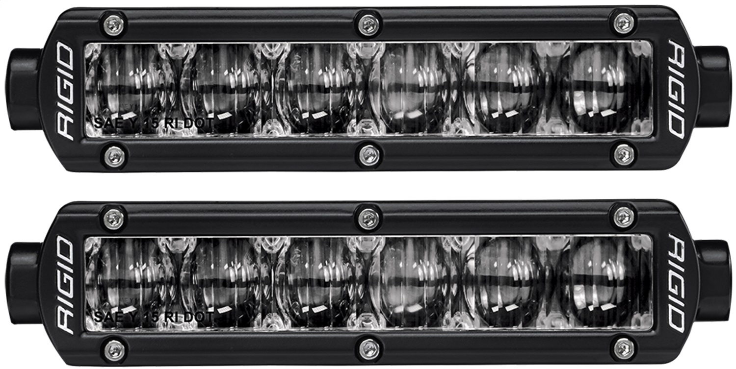 RIGID SR-Series DOT/SAE J583 6 Inch White LED Fog Light, PAIR-906703