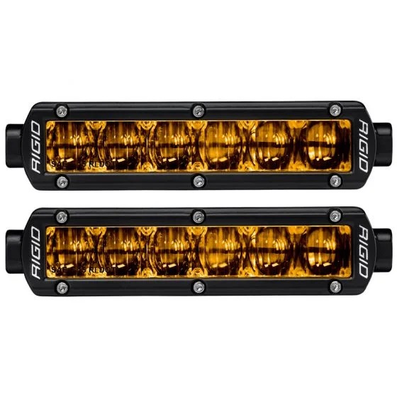 RIGID SR-Series DOT/SAE J583 6 Inch Selective Yellow LED Fog Light, Pair-906704