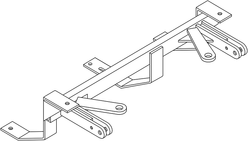 Tow Bar Base Plate, Dodge Stratus  E13 BX1928