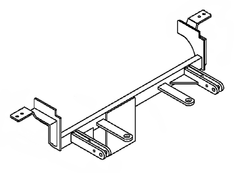 Tow Bar Base Plate, Mitsubishi Eclipse Spyd E13 BX1933