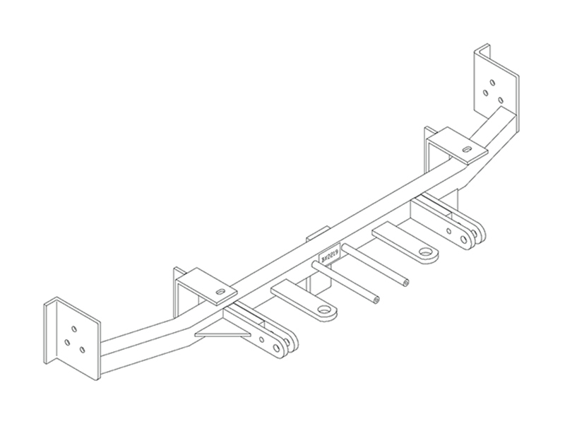 Tow Bar Base Plate, Honda Accord 4 & 6 Cyl. BX2219