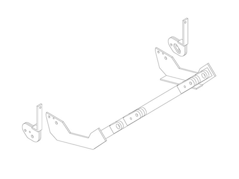 Tow Bar Base Plate, Metro/Swift BX3506
