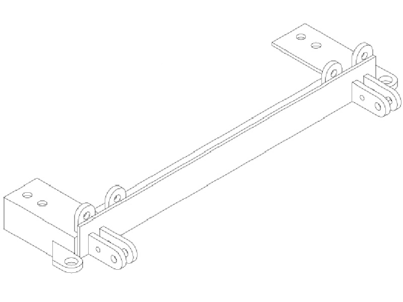 Tow Bar Base Plate, Toyota, 89 2Wd Pickup  E13 BX3720