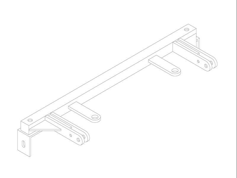 Tow Bar Base Plate, Toyota Tacoma 2Wd BX3732