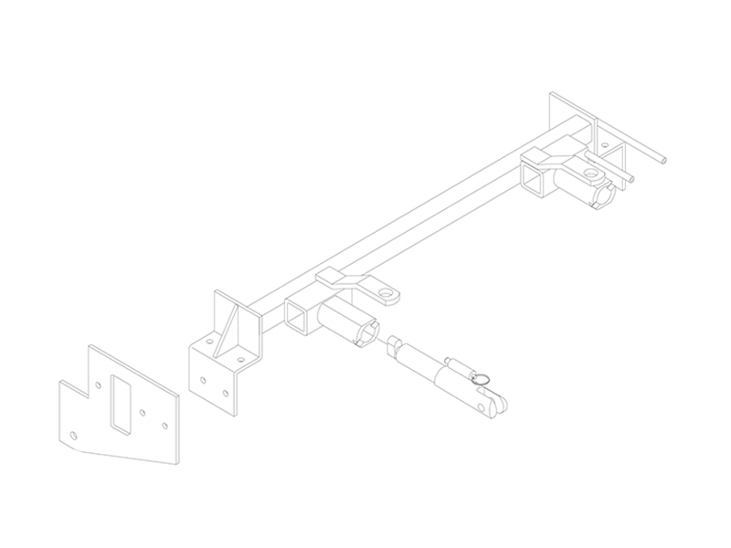 Tow Bar Base Plate, Toyota 4-Runner E13 BX3758