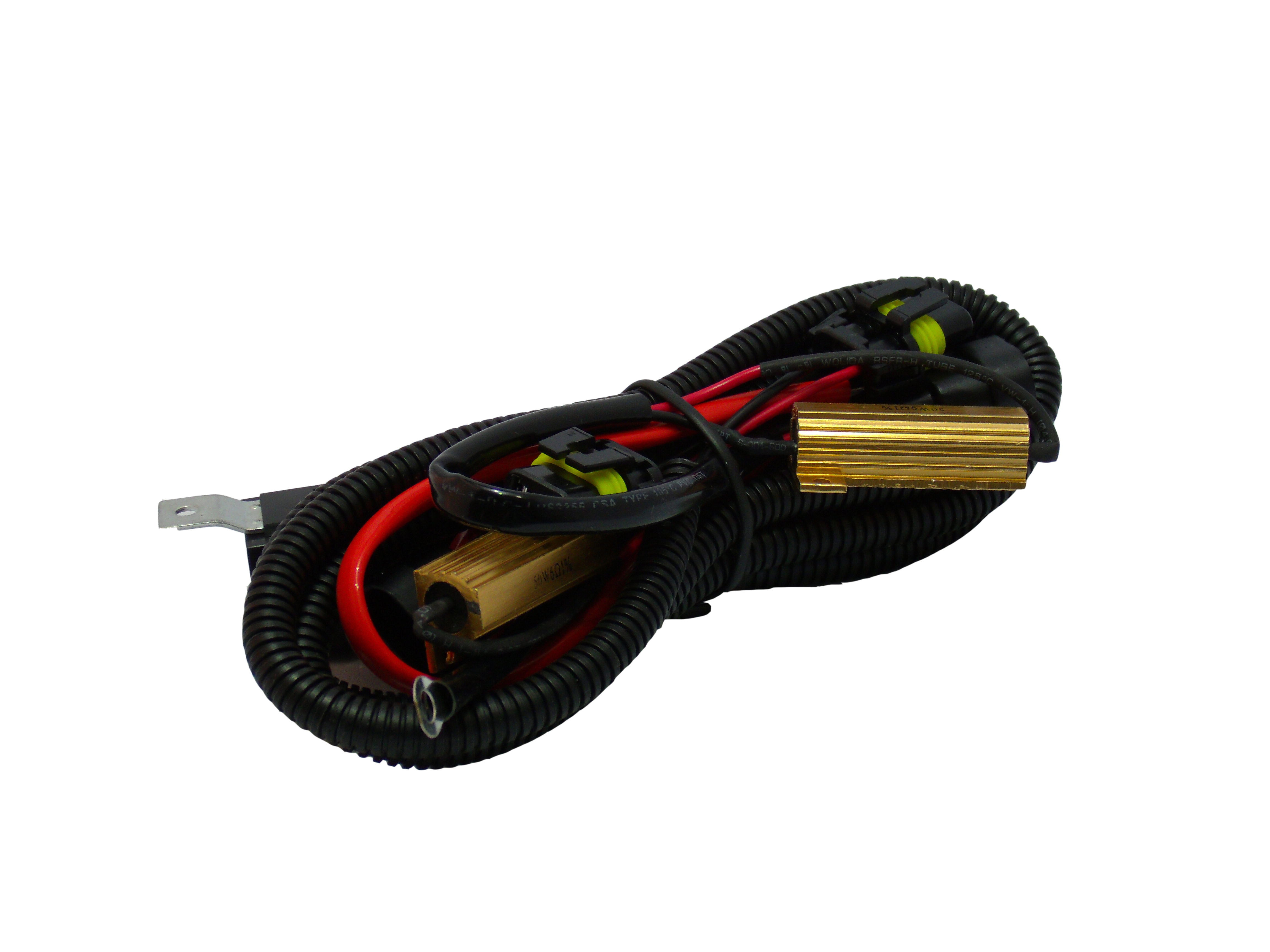RELAY-RES - 12V Headlight System Relay Harness (w/ Resistors)-RELAY-RES