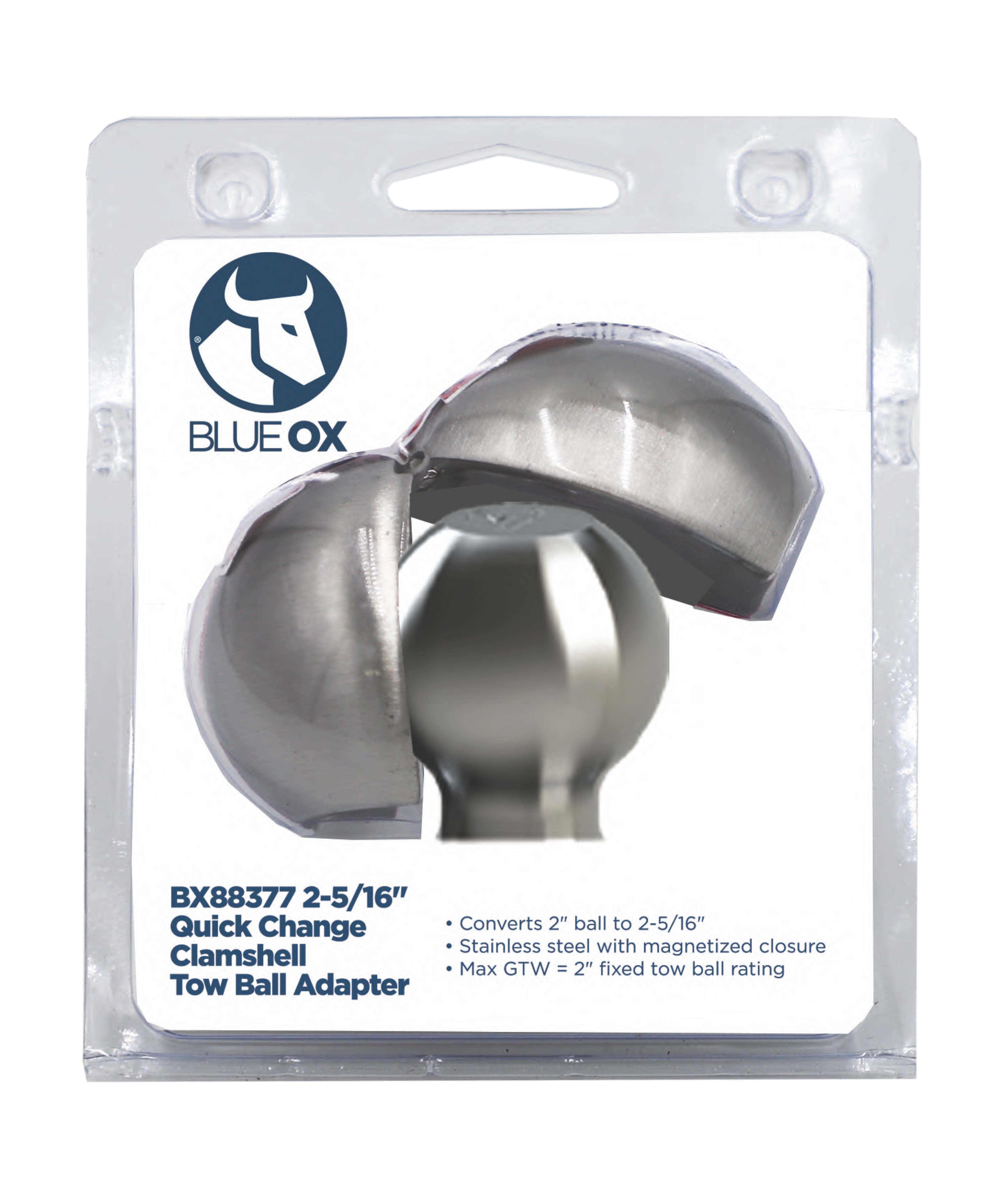 Clamshell, 2 5/16" Hitch Ball Converter BX88377