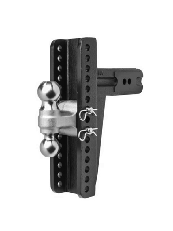 Adj. Ball Mount, 2” Rcvr, 10-1/8” Drop/Rise, 2" & 2-5/16" Ball, 14K BXH14101