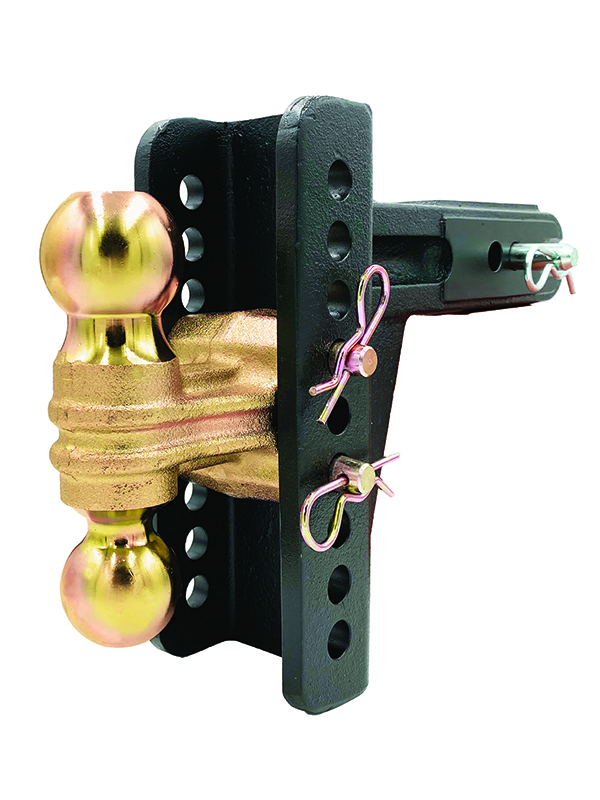 Adj. Ball Mount, 2-1/2" Rcvr, 6" Drop/Rise, 2" & 2-5/16" Ball, 20K BXH20261