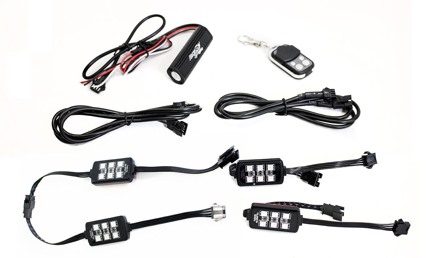 RS04RGB - ColorADAPT 4-Piece Light 6SMD POD RGB Multi-Color Accent Kit-RS04RGB