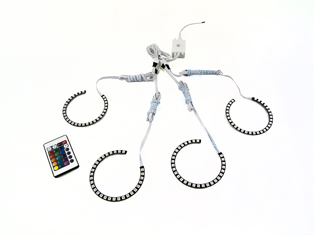 RS-106MM-RGB - 4.2in (106MM) LED RGB Multi-Color Universal Halo Kit-RS-106MM-RGB