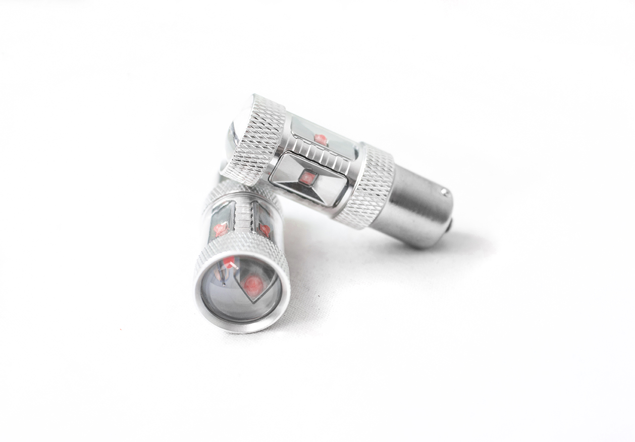 RS1156HPR - 1156 BLAST Series Hi-Power 30W CREE LED Replacement Bulbs (Red) (Pair)-RS1156HPR