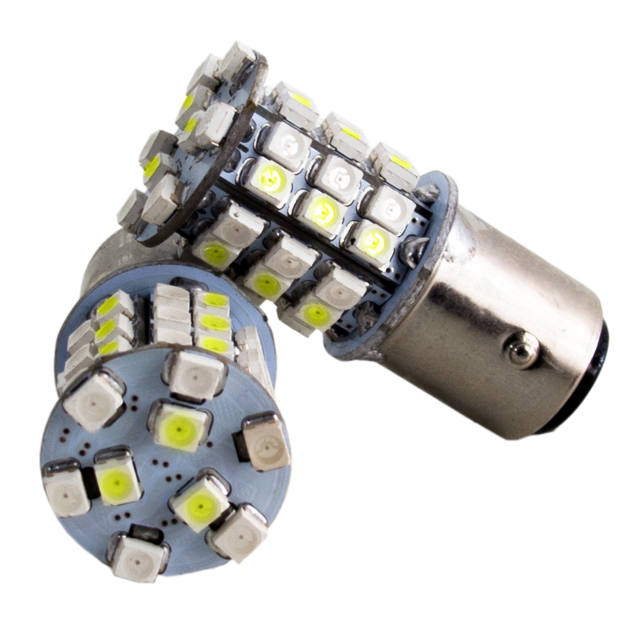 RS-1157-WY-TS - 1157 Dual-Color Switchback LED Replacement Bulbs (White/Amber) (Pair)-RS-1157-WY-TS