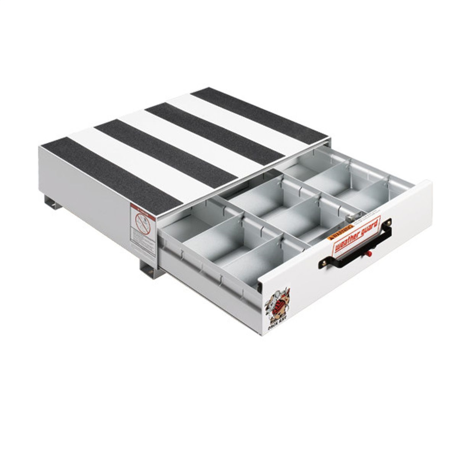 Heavy Duty Drawer Unit; Steel; 5.4 ft.; Height 9.5 in.; Length 24 in.; Width 30 in.; White; Drawer Depth 21 in.; Drawer Height 5 in.; Outdoor; 312-3