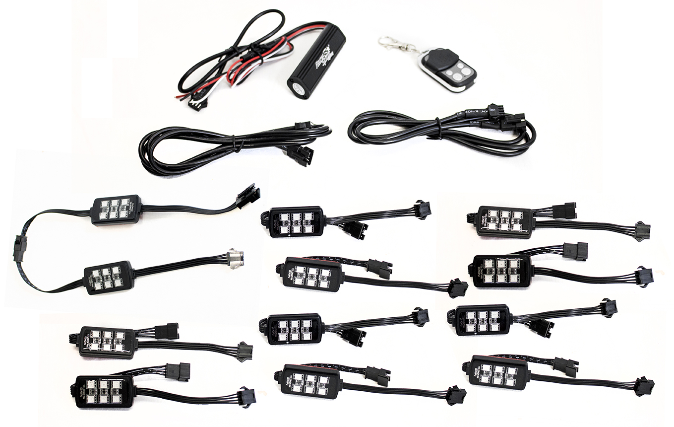 RS12RGB - ColorADAPT 12-Piece Light 6SMD POD RGB Multi-Color Accent Kit-RS12RGB