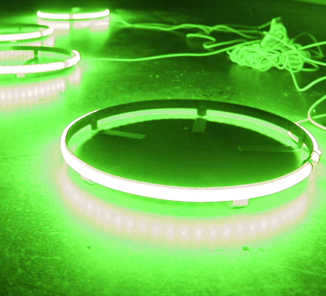 RS15G - 4-Ring ColorCLEAR 15.5in LED Wheel Light Kit (Green)-RS15G