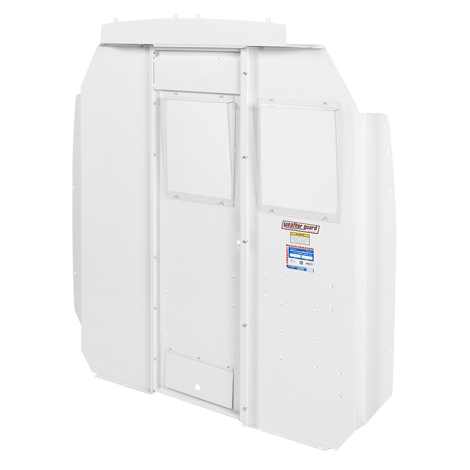 Full Bulkhead Window; Mid-Roof; Depth 7.75 in.; Height 68.75 in.; Width 68.75 in.; White Color; Steel; Powder Coat Finish; 96311-3-01D