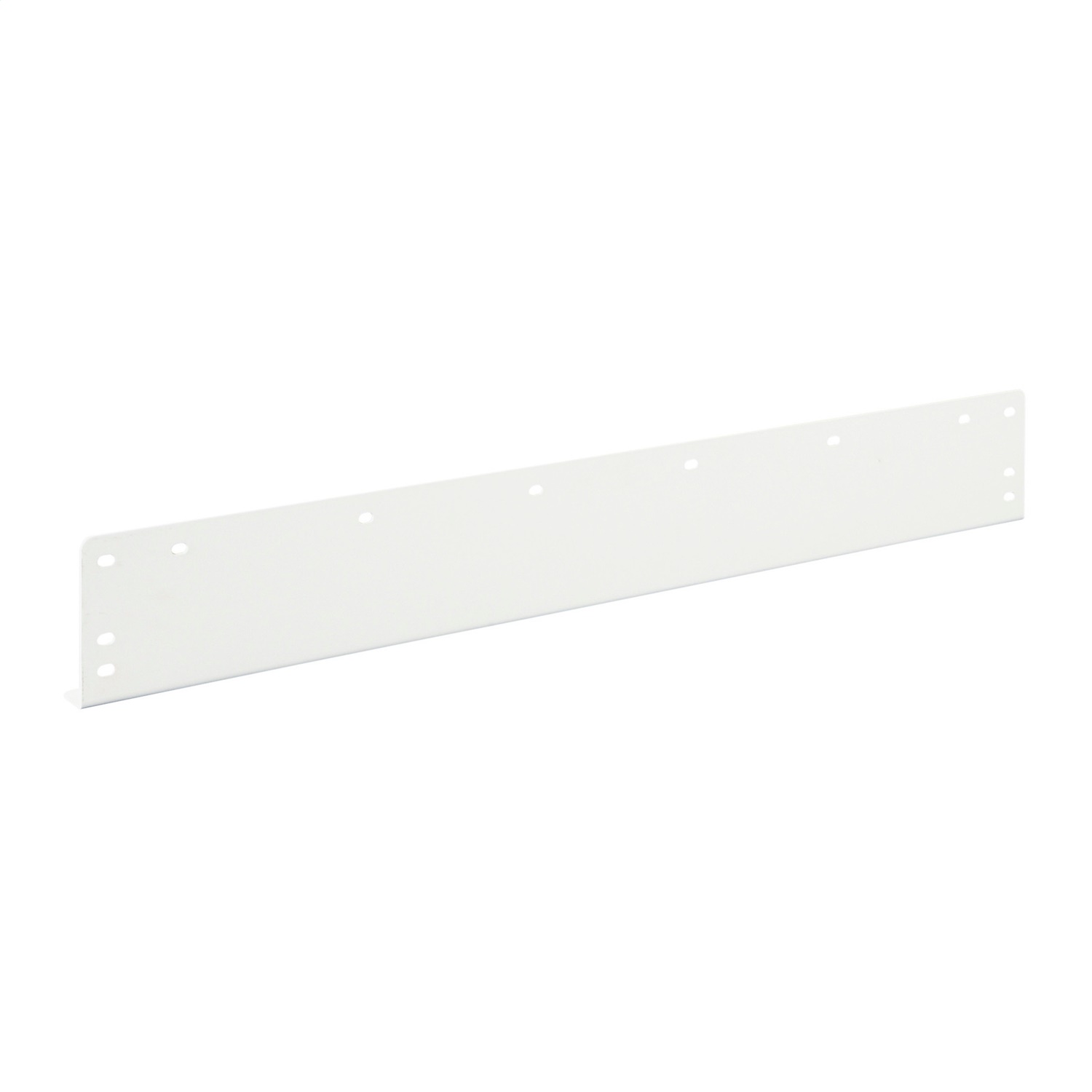 Retainer Lip; 0.5 ft.; Depth 1.5 in.; Height 1.5 in.; Width 36.88 in.; White; Steel; Powder Coat Finish; 9703-3-02