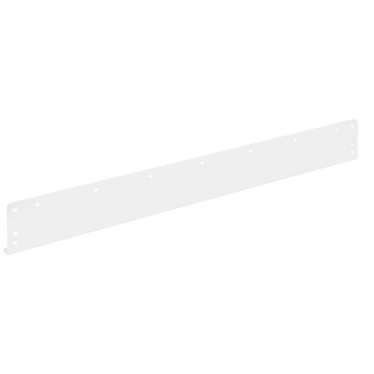Retainer Lip; 0.6 ft.; Depth 1.5 in.; Height 1.5 in.; Width 42 in.; White; Steel; Powder Coat Finish; 9704-3-02