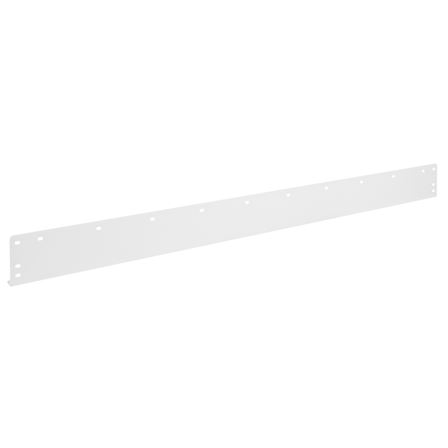 Retainer Lip; 0.7 ft.; Depth 1.5 in.; Height 1.5 in.; Width 60 in.; White; Steel; Powder Coat Finish; 9706-3-02