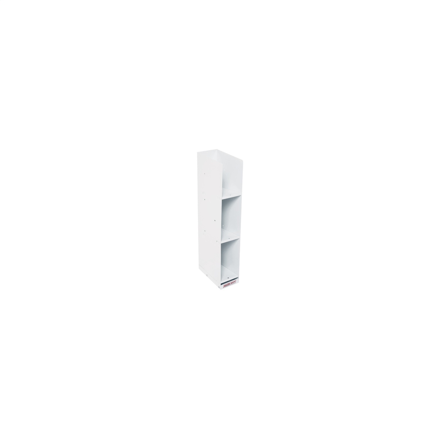 Catalog File Unit; 1.9 ft.; Depth 12 in.; Height 36 in.; Width 6 in.; White; Steel; Floor; 3 Shelves; 9860-3-01